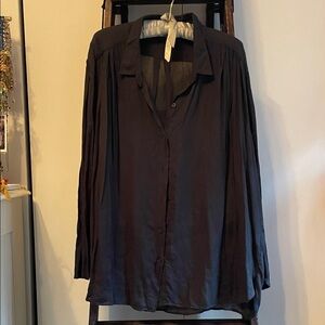 American Vintage Dark Button Down Shirt